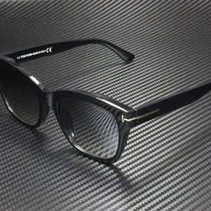 Tom Ford Black Smoke Ladies Silver Accent Sunglasses Tom Ford Sunglasses Spencer 02 FT0998 01B Shiny Black Smoke  main image 3